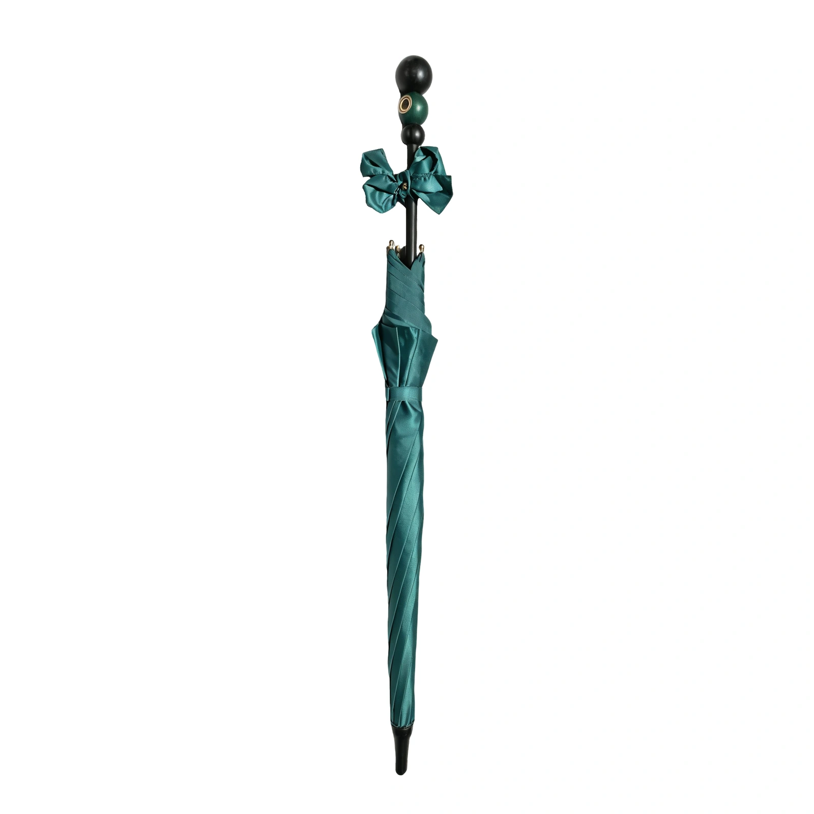 Long Umbrella with Shaped Wooden Handle — Product image 4