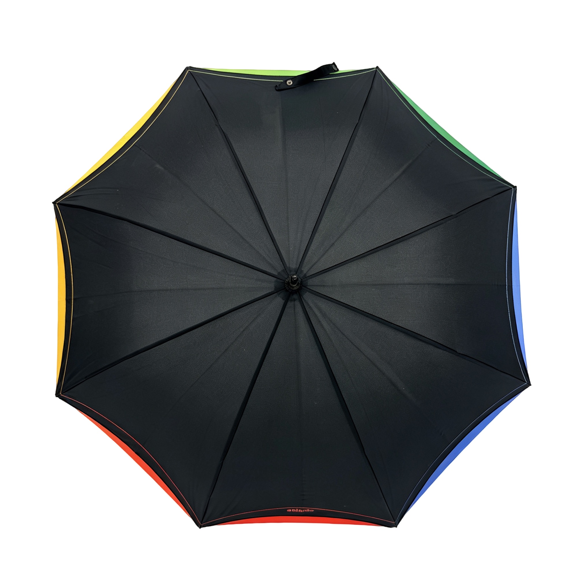 Color-Panel Straight Automatic Umbrella — Product image 2