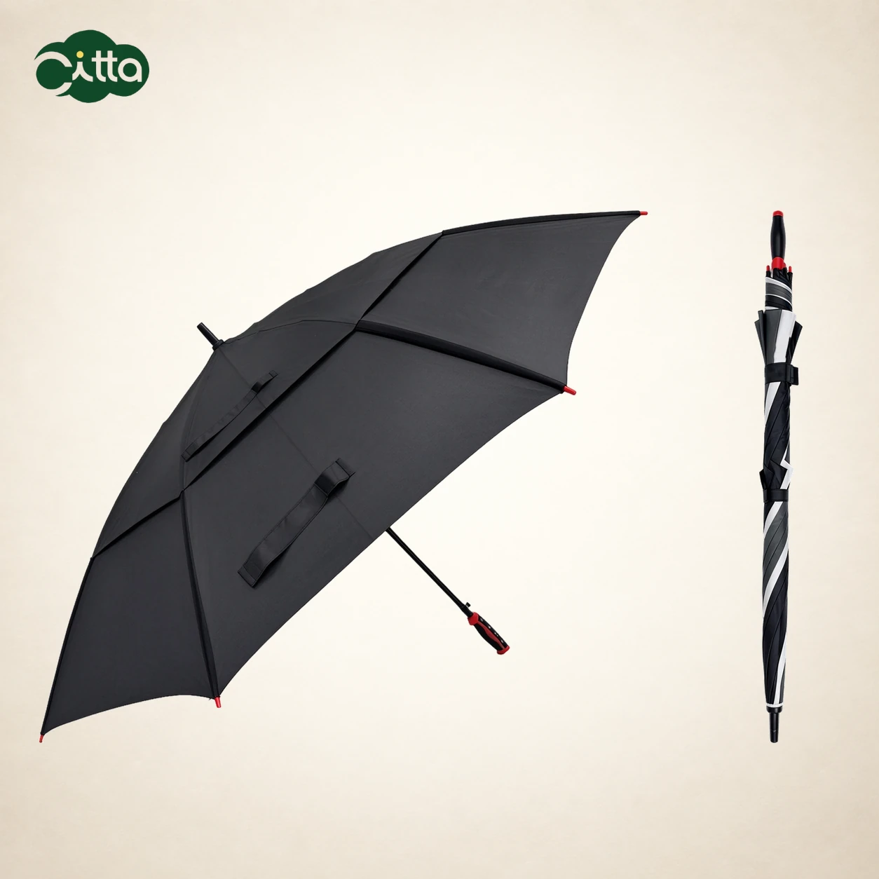 Extra Large Windproof Double-layer Golf Umbrella with Ventilation — Product images 1