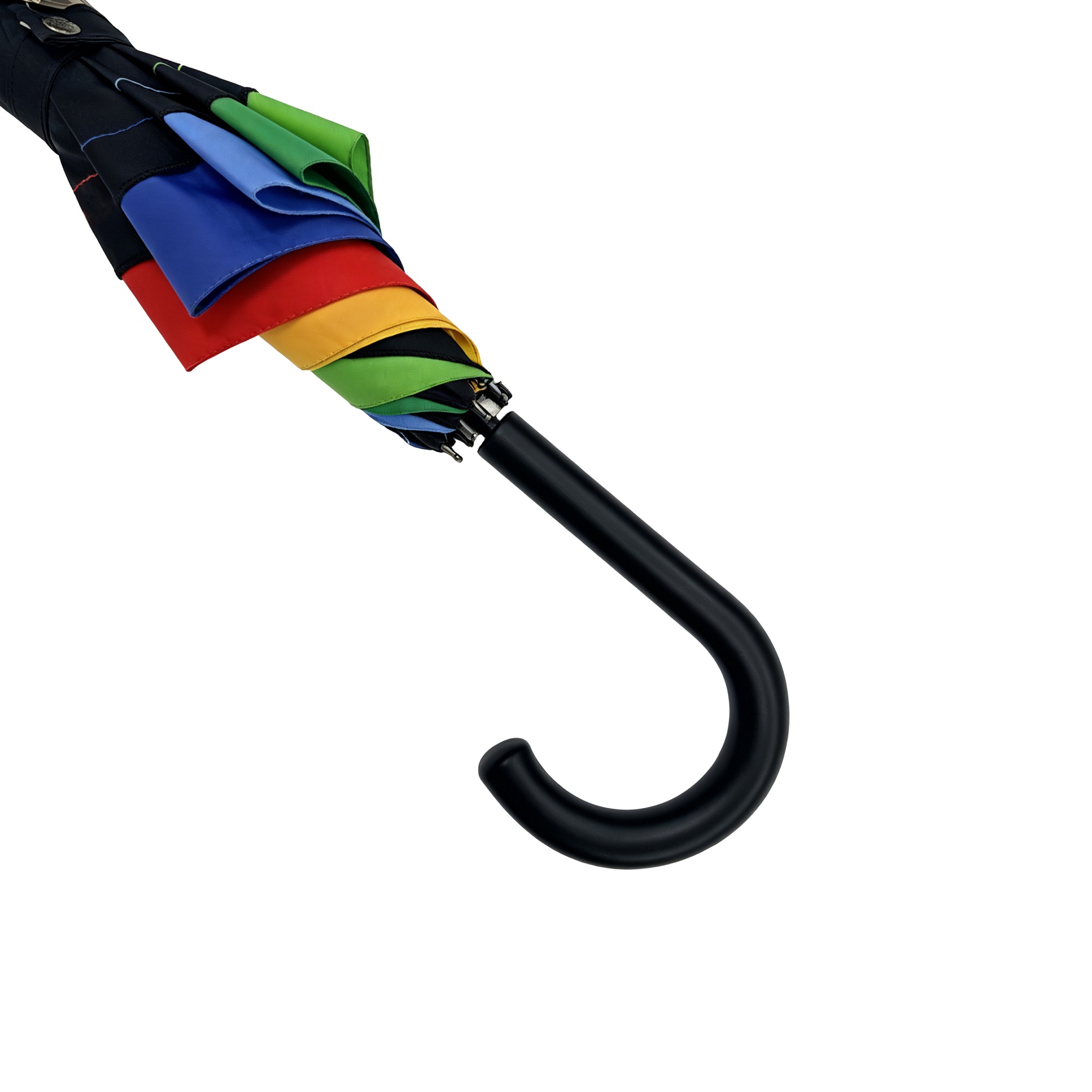 Color-Panel Straight Automatic Umbrella — Product image 8