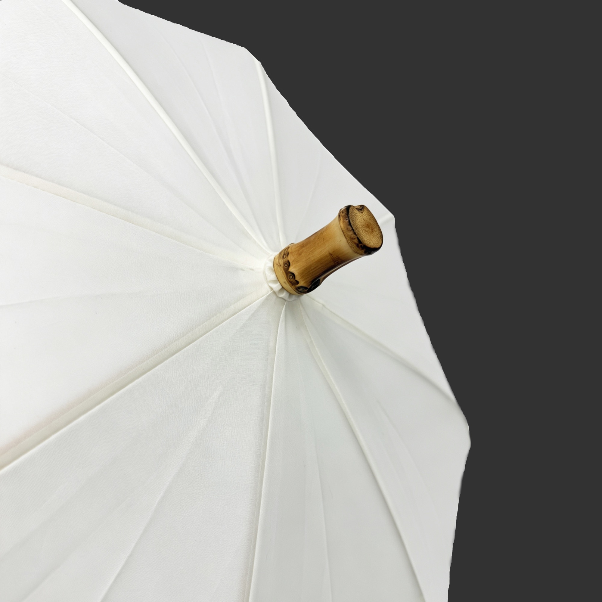 Bamboo-Handle 19-Inch Straight Umbrella — Product image 4