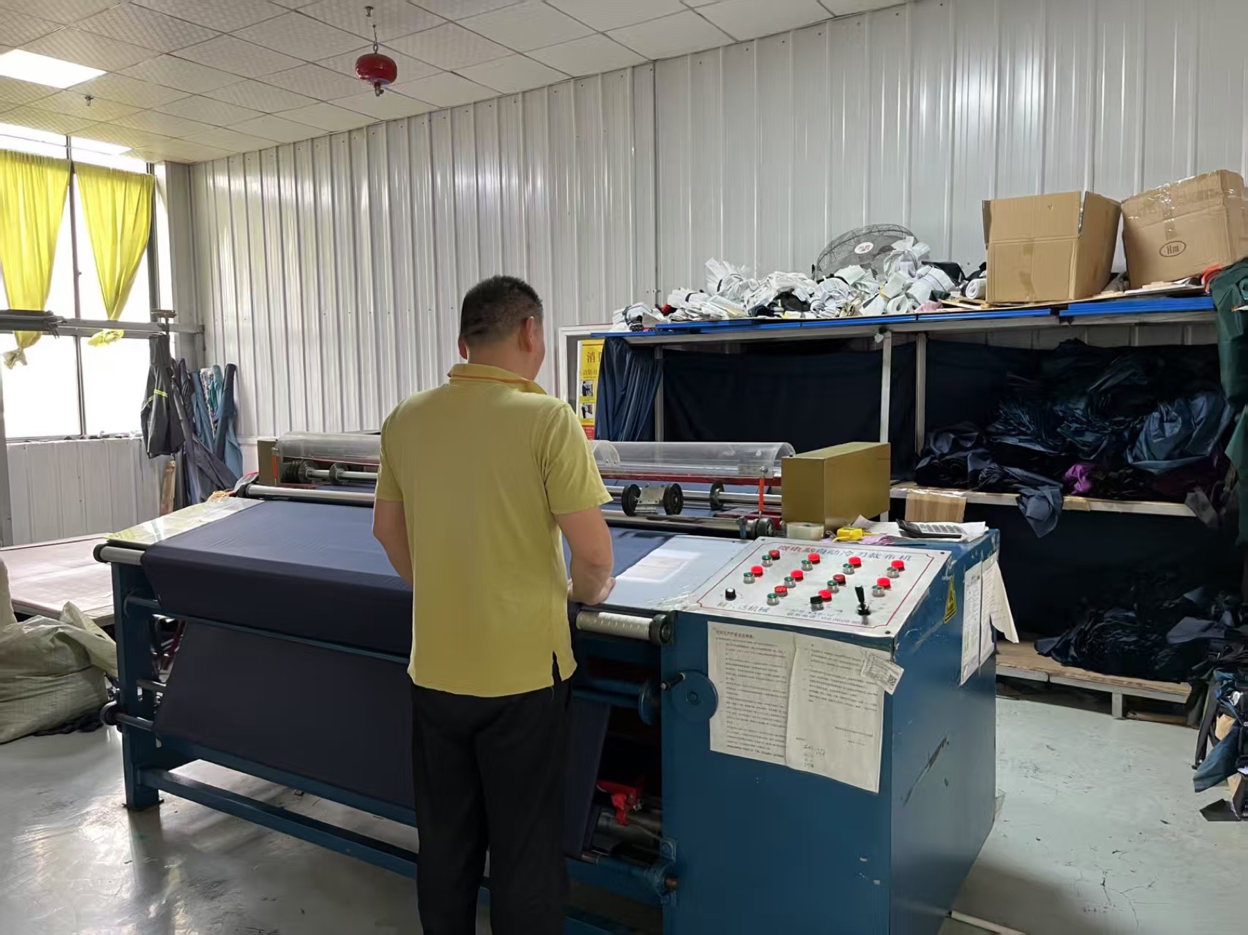 Fabric cutting in the CITTA workshop