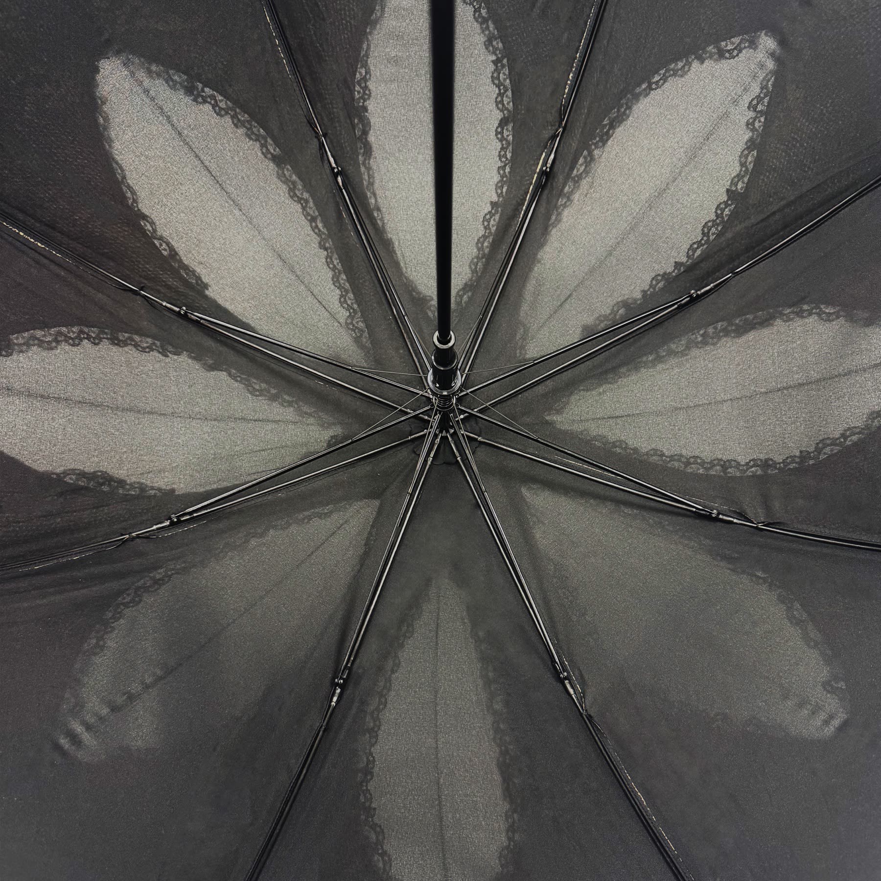 Petal-shaped double-layer umbrella canopy