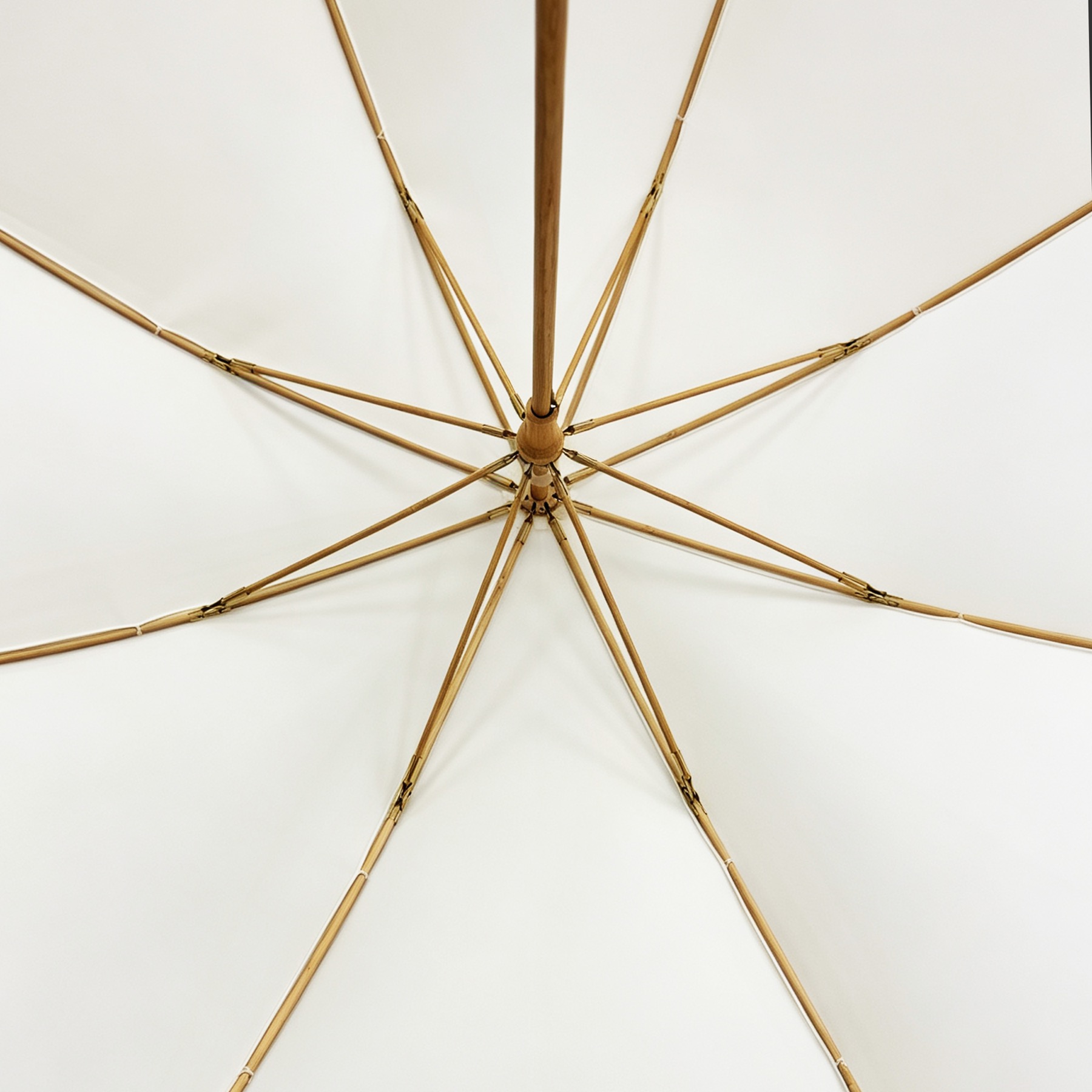 Gold-colour umbrella frame and ribs