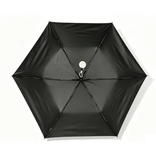 UV-Protection 3 Section Ultra-Fine Black Coating Hand-Open Umbrella (with Crossbody Bag) — Product image 4