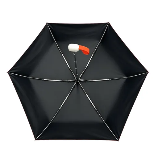 Flat five-fold manual umbrella with a carry sleeve fitted with a handle — Product image 4