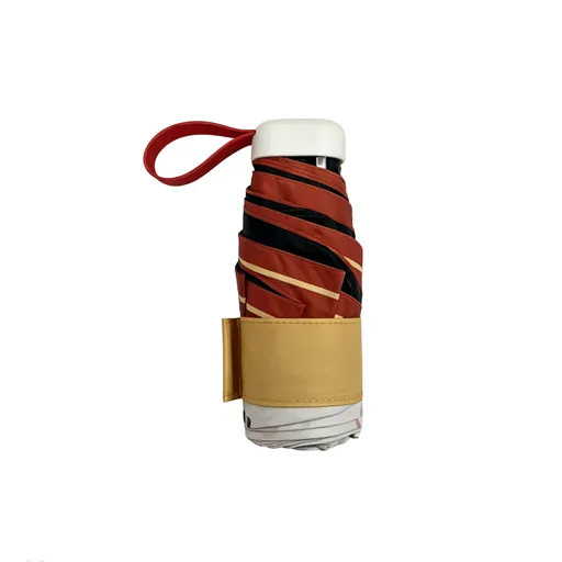 Flat five-fold manual umbrella with a carry sleeve fitted with a handle — Product image 6