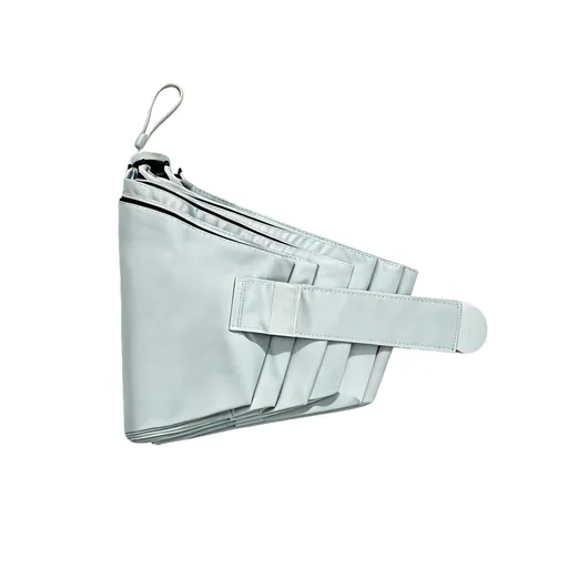 UV-Protection 3 Section Ultra-Fine Black Coating Hand-Open Umbrella (with Crossbody Bag) — Product image 8