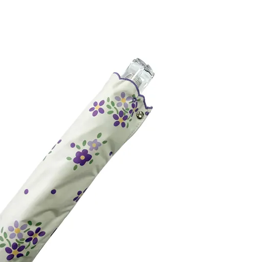 Two-fold sun umbrella with embroidered lace — Product image 6
