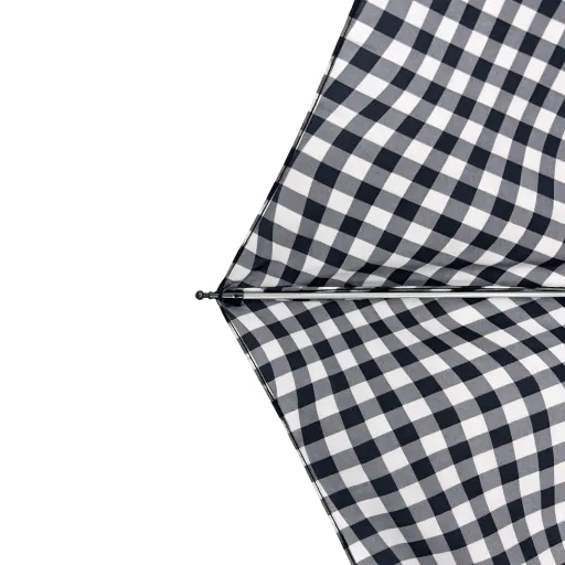 Minimalist Checkered 3-Fold Auto Open-Close Umbrella — Product image 7