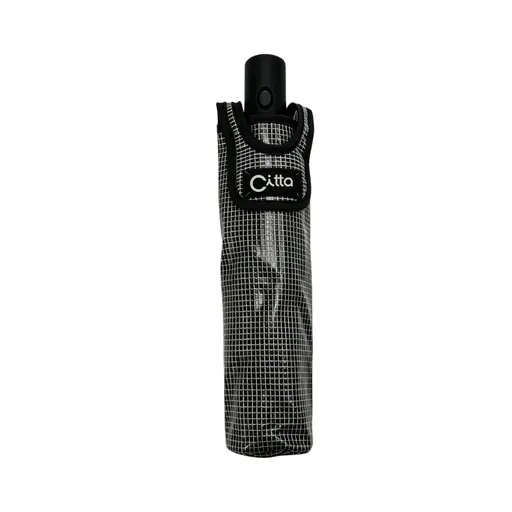 Grid PVC Cover Auto Open-Close 3 Section Umbrella — Product image 4
