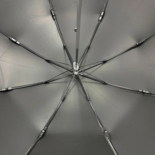 Two-fold sun umbrella with embroidered lace — Product image 8